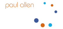 paul allen media white text clear png